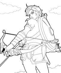A true hero of time. The Legend Of Zelda Coloring Pages For Free Printable