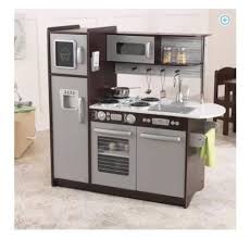 Kidkraft Uptown Kids Wooden Play Pretend Food Kitchen Toy Set Espresso Wooden Play Kitchen Wooden Toy Kitchen Kidkraft Kitchen