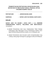 Rita s, ike (2008) akibat perkawinan dibawah umur dalam kelangsungan hidup ( studi kasus pengadilan agama blora). 20200828 Par14s3m2 Soalan Bukanlisan 225 Pdf Parliamentary Documents