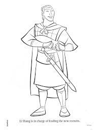 Télécharger des livres par louis espinassous date de sortie: Mulan Coloring Page Coloring Pages Mulan Li Shang