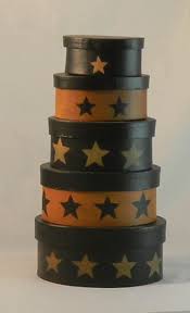 Nesting Boxes Oval (5) Black Star #469 | Nesting boxes, Shaker boxes, Fancy  boxes