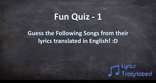 Fun Quiz 1 Lyrics Translated The sallu mia of bollywood is known for his supreme acting. fun quiz 1 lyrics translated
