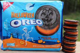 Rich, chocolate cookies with an oreo baked inside and coated with festive sprinkles will put a. Spook Tacular Halloween Oreos And Candy White Chocolate Cheesecake Baked White Chocolate Cheesecake Chocolate Cheesecake