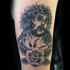Not only such tattoo would occupy less. 50 Traditional Jesus Tattoo Designs For Men Christ Ink Ideas
