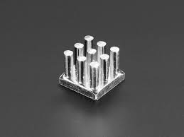 aluminum smt heat sink 0.5x0.5 square