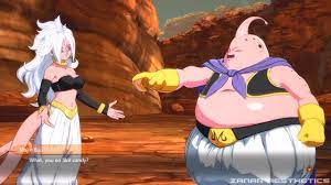 Dragon Ball FighterZ - Majin Buu Meets Android 21 - YouTube