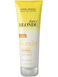 john frieda sheer blonde go blonder lightening shampoo lightening shampoo blond shampoo go blonder