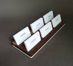 Make sure this fits by entering your model number.; Wood Two Row Business Card Holder For Front Desk Wood Business Card Stand Multiple Business Card Display Walnut Wood Card Holder