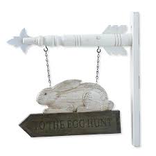Rabbit To The Hunt Arrow Replacement Sign By K K Interiors Approx 8 H X 14 W X 1 5 D Wooden Arrow Hanger S Hanging Signs Wooden Arrow Sign Wooden Arrows