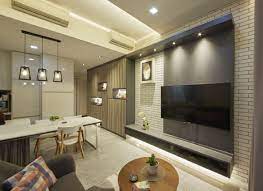 Featured Wall Singapore Interior Design Carpenters Condominium Design Scandinavian Design Living Room Apartment Interior