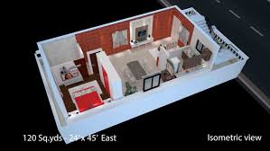 120 Sqyrds 24x45 Sqfts West Facing 1bhk House Plans House Plans House Interior Decor How To Plan
