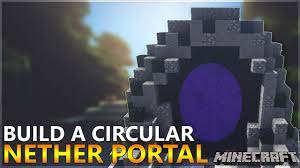 Nether portal design album on imgur. Minecraft How To Build A Circular Nether Portal Youtube