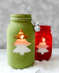 Christmas Tree Mason Jar Votive Mason Jar Crafts Love