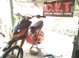 Artinya motor trail lebih enak untuk dikendarai. Galery Foto Modifikasi Motor Matic Trail Viwimoto Com