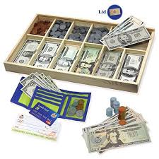 Educational Play Money Set Over 560 Pieces Billscoinswalletccchecks Lid Little Bankers Toy Visit The Image Card Games For Kids Money Math Games Money Math