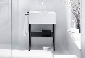 It comes with strong, metal legs for more support and safety. Coco Mineral Cast Washbasin Incl Vanity Unit And Metal Legs By Burgbad Stylepark