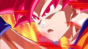 Goku was originally a saiyan born under the name kakarot. Dragon Ball Super Ssj God Goku Vs God Of Destruction Lord Beerus Animated Gif