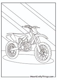 Grab your crayons and print out kawasaki dirt bike coloring, crusty demons motorbike colouring pictures they have all kinds of parts that you may be looking for as well as directions to other people who may have the motorcycle part if they don't have it for you. Printable Motorcycle Coloring Pages Updated 2021