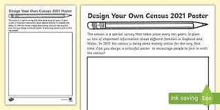 The census has been taken every ten years since 1801 (with the exception of 1941). Census 2021 Ks1 Activity Poster Design