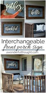 Striped Knit Sweater Diy Front Porch Porch Signs Porch Decorating