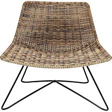 Kare Designer Zanzibar Lounge Chair Natural Colour Lounge Chair In Modern Design With Wire Frame In