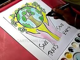 Save trees save life drawing. How To Draw Save Trees And Save Earth Drawing Youtube