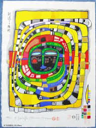 Straight lines are missing, there is use of bright. Friedensreich Hundertwasser 82 Artworks Painting