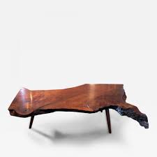 Danish mid century modern johs aasbjerg large solid teak slab coffee table here is a beautiful solid teak coffee table by johs aasbjerg. George Nakashima Early Walnut Slab Coffee Table By George Nakashima