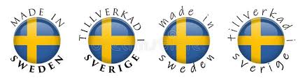 Sweden is a constitutional monarchy in scandinavia. Simple Made In Sweden Tillverkad I Sverige Swedish Translation Stock Vector Illustration Of Emblem Dome 133857233