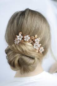 Flower Wedding Hair Pin Rose Gold Bridal Hair Pin Leaf Flower Hair Pins Wedding Hair Accessories Rose Gold Bridal Hair Accessories Rose Gold Hair Accessories Rose Gold Bridal Hair Accessories Gold