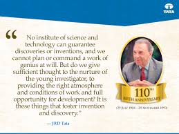 His latest book is a compendium of 40 stories that go back to the time of jamsetji tata, sir dorabji tata. Tata Group On Twitter Jrd Tata In A Presidential Address At The First General Assembly Of The Indian Institute Of Science Bangalore Http T Co Elzxsqeocy