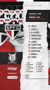 Get the latest são paulo fc news, photos, rankings, lists and more on bleacher report Sao Paulo Fc On Twitter Our Starting Xi To Face Goias Brazilianchampionship