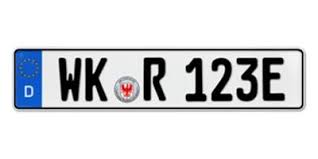 E Kennzeichen Fur Kfz Zulassung Gunstig Online Kaufen