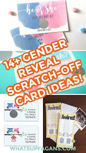 If you think making a custom scratch off card is a great way to promote your business, offer incentives to your customers, make unique invitations, get more money for your fundraiser or make any project you have awesome, you're totally. 14 Baby Gender Reveal Scratch Off Card Ideas