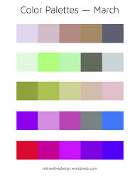 Ray Of Light Design March Wedding Colors Palette Color