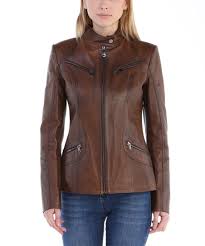 Sir Raymond Tailor Chestnut Tab Collar Leather Jacket Plus Too
