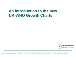 An Introduction To The New Uk Who Growth Charts Ppt Video
