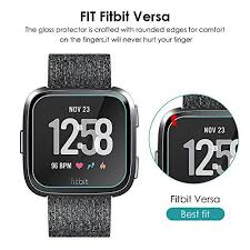 Kimilar Screen Protector Compatible With Versa Versa Lite Edition Smartwatch Waterproof Tem Tempered Glass Screen Protector Smart Watch Screen Protector