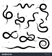 Black And White Snake Clipart Cute Snake Silhouette Vector On White Set Sponsored Spon Silhouette Snake Vector Set In 2020 Silhouette Vector Stock Vector Vector