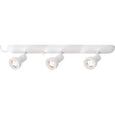 Hampton Bay 1 9 Ft 3 Light White Integrated Led Plug In Track Lighting Kit Fixture 805199 The Home Depot