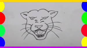 He was a tall man past middle age, for his hair was a vivid white; How To Draw A Black Panther Step By Step Easy Easy Black Panther Drawing Youtube