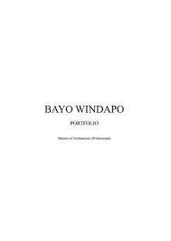 Architecture Portfolio 2019 By Bayo Issuu