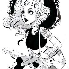 Inktober 2 Urban Witch Art Witch Drawing Pretty Art