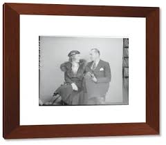 Premium Framed Print of Mildred Harris Chaplin with William Fleckenstein