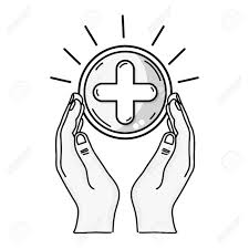 Here presented 52+ cross drawing images for free to download, print or share. Outline Drawing Of Hands Holding A Medicine Symbol With Cross Royalty Free Cliparts Vectors And Stock Illustration Image 83714064