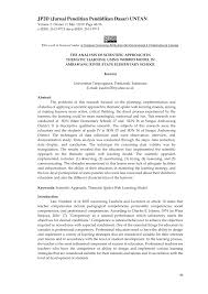 Check spelling or type a new query. Pdf The Analysis Of Scientific Approach In Thematic Learning Using Webbed Model In Ambawang River State Elementary School