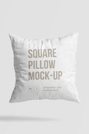 Free Square Pillow Mockup Psd