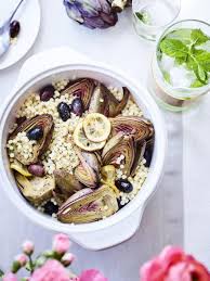 Fregola Sarda Aux Artichauts Delices Vegetarisch