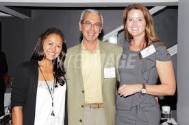 Katherine Winston and Amy Baker from Winston Baker with President and...