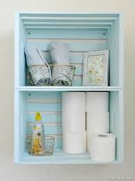 85 Smart And Easy Bathroom Storage Ideas Page 22 Of 89 Homecantuk Com Diy Bathroom Storage Wooden Crate Shelves Diy Storage Shelves
